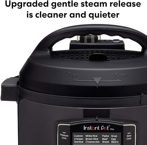 Instant Pot Pro 10 in 1 Electric Multi Cooker 1200W 7.6L - Pressure Cooker, Slow Cooker, Rice Cooker, Steamer, Sauté Pan, Steriliser, Yoghurt Maker, Sous Vide Device - Black Stainless Steel - immagine 4