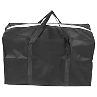 Hemobllo Sac de Rangement Grand Volume Non Tissé Sac Multi-usage pour Voyage Sport Déménagement et Stockage de Couettes et Résistant Noir