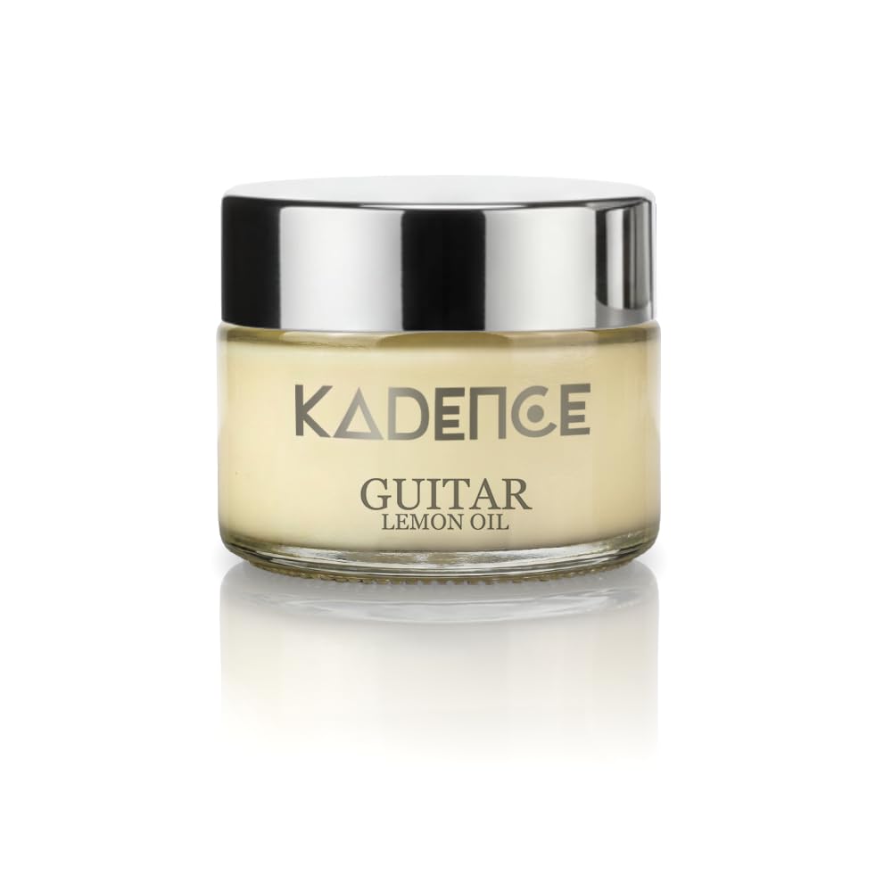 Kadence KCRM-LMN Lemon Oil Cream | Cleans, Conditions & Protects Guitar Fingerboards | Restores Natural Wood Moisture, Grain & Playing Feel | For Acoustic & Electric Guitars | 100ml | Cream Yellow-picture-31