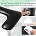 Big Arm Rest for Nails Tech: 2nd Generation U-Shaped Manicure Nail Arm Rest Stand Height Adjustable Armrest Microfiber PU Leather Hand Rest Pillow for Acrylic Nails (Black)