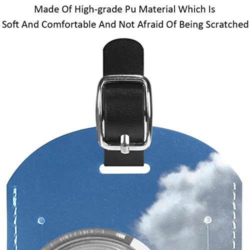 Étiquettes de sac de voyage en cuir PU pour CD, DVD, nuages, musique, valise, design personnalisé – vue 4