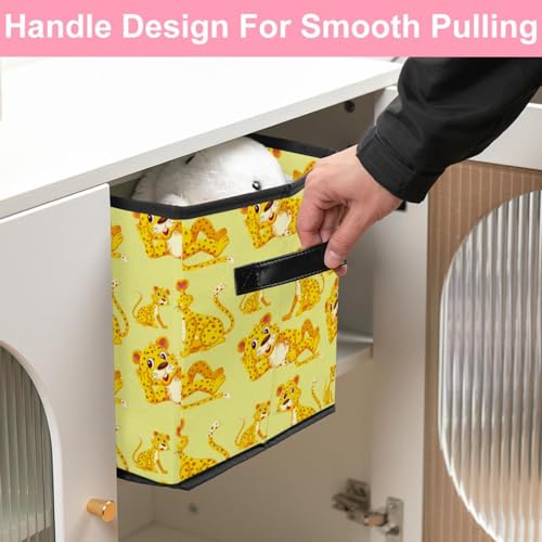 Boîte pliable léopard pour placard optimisant l'espace de la chambre - 7