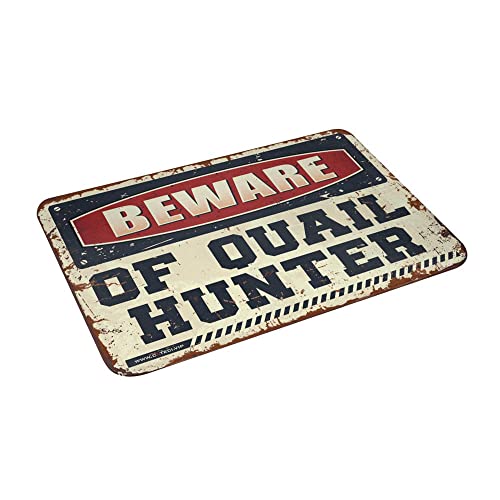 Tapis de porte original Hello Beware of Quail Hunter durable 50x80 - 3