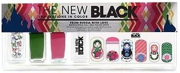 THE NEW Black From Russia with Love Matroyshka Doll Nail Polish Strips