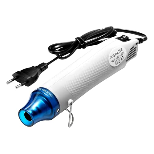 Pistolet thermique, pistolet à air chaud, pistolet thermique électrique portable 220 V 300 W, pistolet thermique chaud pour gaufrage artisanal, gaine...
