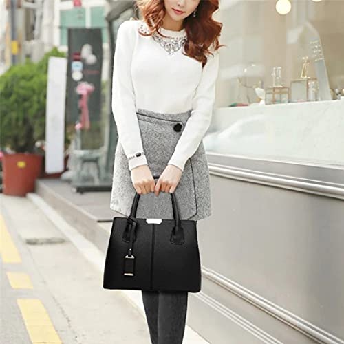 Bolsa Feminina Couro Plutônio Bolsa de Ombro Mão Morashop (Preto)