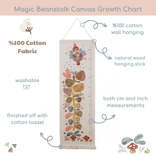 Nov & Mai Height Chart For Kids - Growth Chart For Wall For Kids - Hanging Measurement Decor For Baby Nursery Room And Playroom For Toddler, Boys And Girls #TOP2