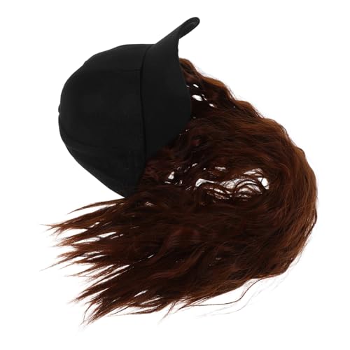 VERDANVERSE キャップ ウィッグ コスチューム ウィッグ 女性用 野球帽 キャップ ヘア 帽子 付き フェイクヘア ヘア 高温 ワイヤー