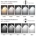 Mznoo Lash Light, 23 Inch Bling Diamond Half Moon Light for Eyelash Extensions, Nail Art, Tattoo Art and Skincare, Adjustable Color Modes and Flexible Gooseneck, with Tool Tray (Black)