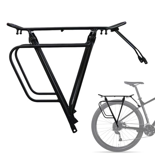 Portabicicletas trasero, Porta-Bajas para bicicleta - Soporte trasero Robusto de aluminio - Accesorios de Ciclismo Porta-Bagajes de Turismo, Soporte de equipo de Ciclismo para actividades al aire