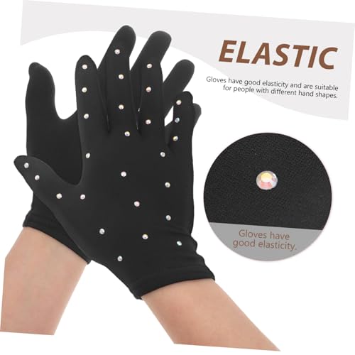Figure Skating Gloves Fingerless Boys and Girls Gloves Microfiber Party Decorative for Girls3