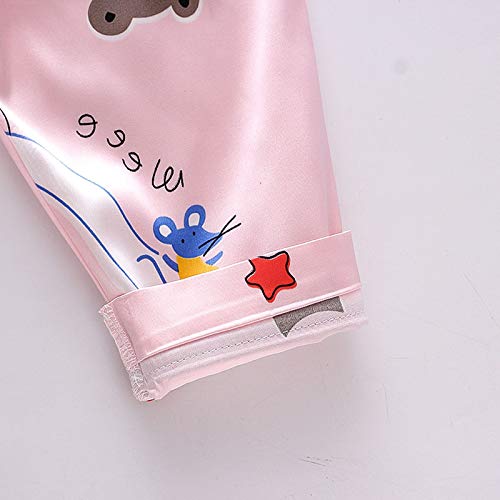 Roupas para bebês meninas blusas com botões casual conjunto de 2 peças Snu Fit cetim conjunto de pij