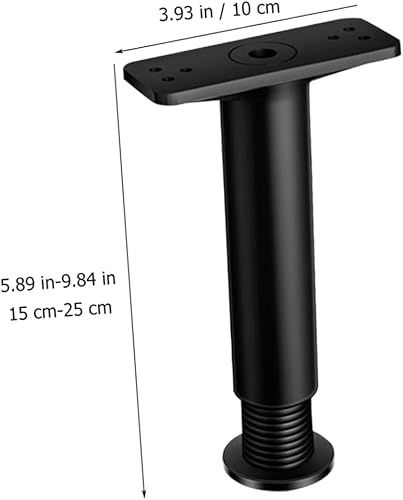 Miniatura 2 de MERRYHAPY Patas de soporte para marco de cama, patas de mesa ajustables, 2 piezas, marco de soporte de cama, elevadores de cama, patas de sofá 15c,