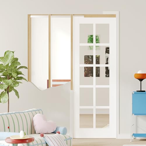 Lakenyon Sliding Pocket Door with Lock, 24
