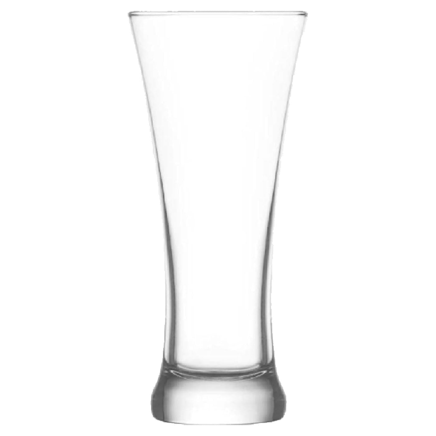 Tradineur - Pack de 6 Caja de 6 vasos Modelo Sorgun - Capacidad de 380 ML - Fabricado en Vidrio Resistente - Apto para lavavajillas - Tamaño aprox: Ø 8,5 x 18,5 cm - 36 Uds Total.