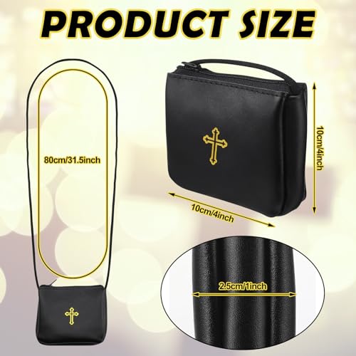 leather communion burse for pyx catholic pyx case with strap for communion host priests deacons gifts