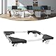 Qukaim Computer Tower Stand PC Stand, Computer Tower Ständer mit Lenkrollen, Universal Einziehbarer mobiler CPU-Ständer, Rollwagen für Zuhause und Büro, verstellbare Höhe, Schwarz