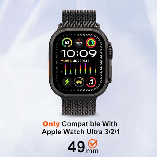 Carcasa Apple Watch Ultra 3/2/1 de 49mm con protector parachoques sólido y defensa contra impactos 3