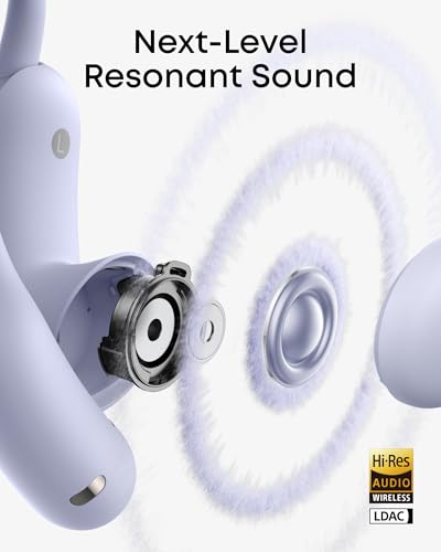 Image of Soundcore AeroFit 2 Pro by Anker, Open-Ear and Active Noise Cancellation Modes, Hi-Res Open Ear Headphones for Commute,Office,Fitness, LDAC, 4-Mic AI Clear Calls, 34H, IP55, Wireless Bluetooth Earbuds