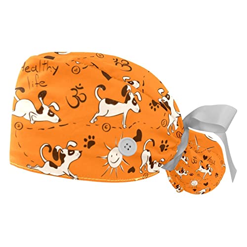 Chapeaux bouffants 2PCS JDEZ bandeau anti-transpiration casquettes ajustables