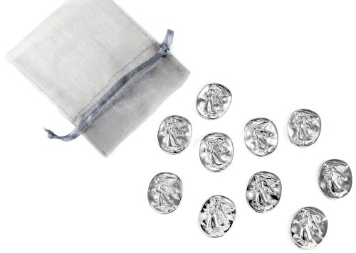 Vilmain Pewter Angel Pocket Tokens, Bag of 10 Vilmain Pewter Angel Pocket Tokens, Bag of 10