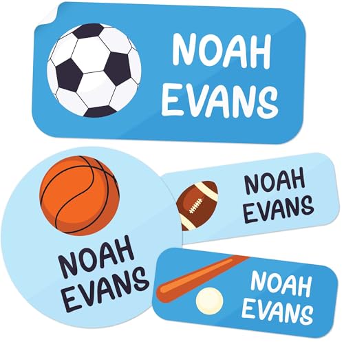 Personalized Daycare Name Labels for Kids, (130 Pack) Waterproof Custom Name Stickers for Clothing...