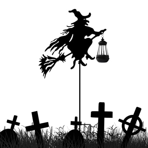 Lampe d'Halloween en métal étanche pour une décoration extérieure durable