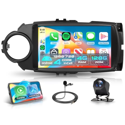 Autoradio GPS Toyota Yaris 2012-2017 tactile 9 pouces avec caméra de recul