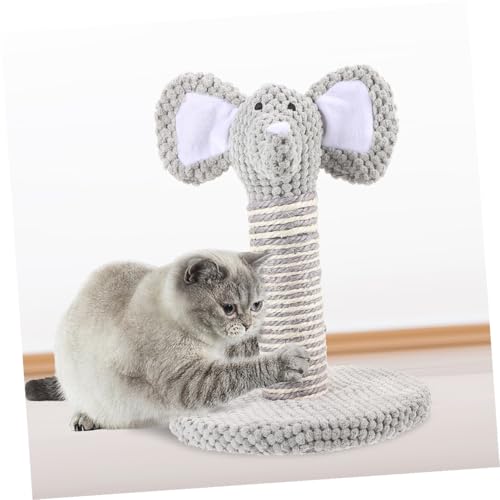 Poste rascador para gatos resistente Uonlytech 10.6x7.7x7.7 pulg miniatura 4