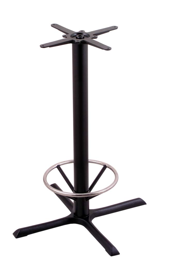 Holland Bar Stool Co. 211-30 Footring Table Base, Black Wrinkle