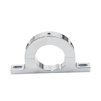 Aluminum Universal Steering Billet 2" Steering Column Keyed No Drop Mount for Most Common Fit for GM GMC Chevy Dodge Ford 2" Hole Brushed Underdash Mount River Clamp