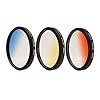 Case Cover, Universal Phone Lens 0.7X HD Super Wide Angle + Macro Lens + 55mm Lens Filter Kit (blauw + geel + oranje…