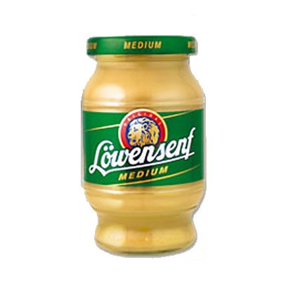 Lowensenf Medium Mustard, 8.45 oz (250g) Jar