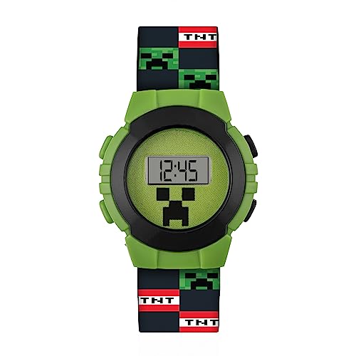 Minecraft Reloj Digital para Chicos de Cuarzo con Correa en...
