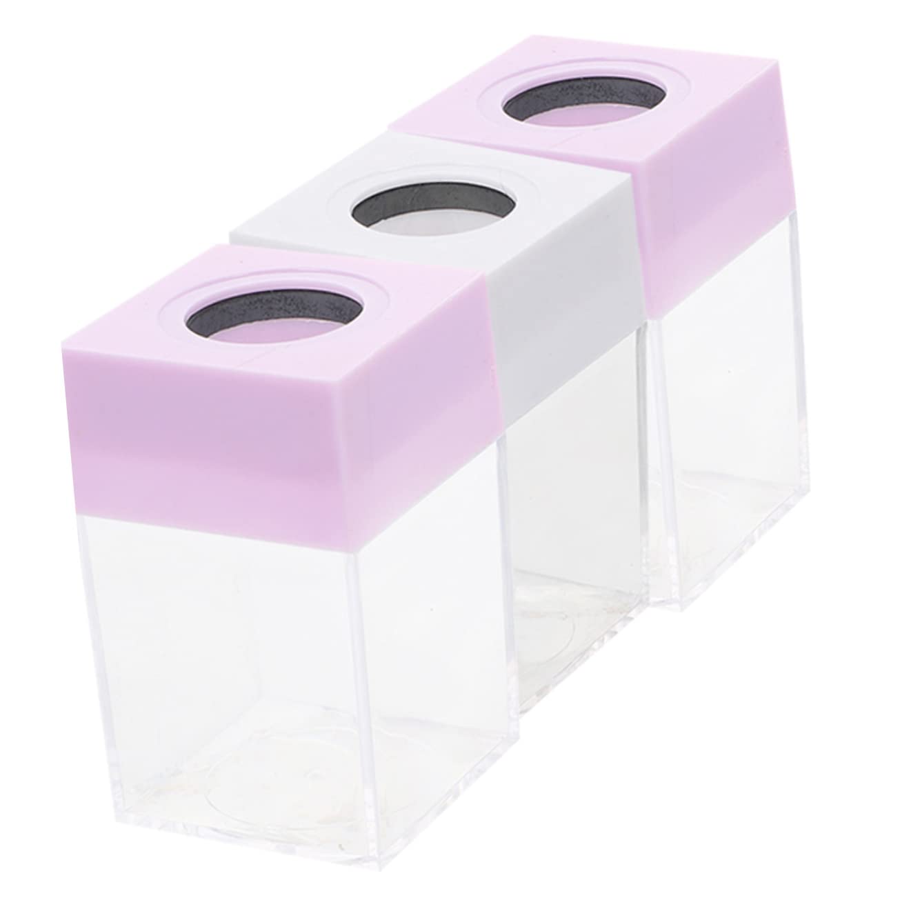 NUOBESTY 9pièces Distributeur De Trombones Magnétiques Contenant De Porte-trombone Portable Pour Bureau Et Rangement Petits Objets