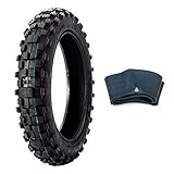 MMG Combo Knobby Tire with Inner Tube 2.50-10 Front or Rear Trail Off Road Dirt Bike Motocross Pit