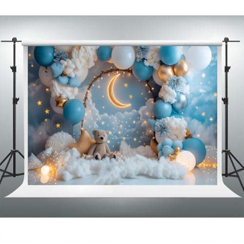Fondo fotográfico YongFoto Moon Stars 7x5ft miniatura 3