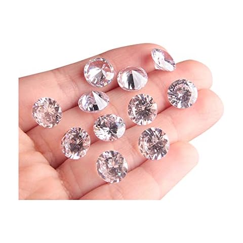 Ximimark 10 Pcs Excellent Quality Brilliant Cut 10mm white color Round Brilliant Cut Moissanites Loose Stone Cover