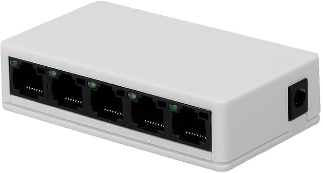 Apera NR3 5 Port Led Illuminated Switch 100Mbps Ethernet Internet Distributor Network Hub For Home Office