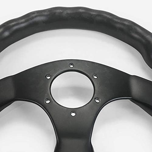EPR Matte Forged Carbon Universal Flat Type Steering Wheel Replacement Trim kit (320mm diamete, 6 Bolts 70mm PCD)