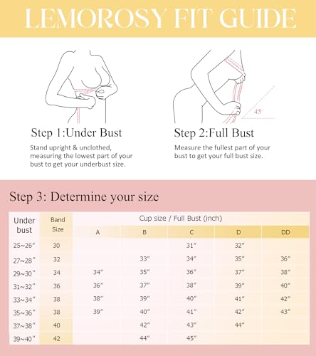 Lemorosy Push up Strapless Bra Women's Anti-Slip Invisible Seamless Wireless Lift Support(Beige,36A) - Image 7