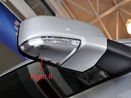 Miniatura 5 de Jinfili Ensamble de luces de señal de giro LED para espejo retrovisor delantero derecho Luz de charco para lado del pasajero Compatible con Dodge