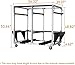 Hooke Road Doors and Hardtop Holder Storage Rack Movable Cart for 1997-2026 Jeep Wrangler TJ JK JL Gladiator JT & 2021-2026 Ford Bronco (2/4 Doors Hardtop Only)