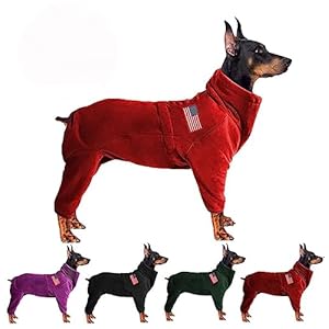 Dog Coat Dog Jackets Polar Fleece Pet Windproof Dog Sweater Pets Apparel Warm Fleece Padded Winter Dogs Coats Puppy Small Medium Large Dog Clothes for Dog red 4XL