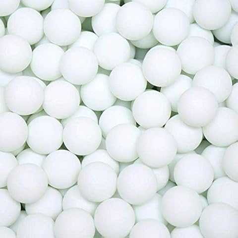 PMLAND 144 Washable Plastic Pong Balls Bulk for Carnival Pool Games Party Decoration Craft Project White Color 38mm Cover