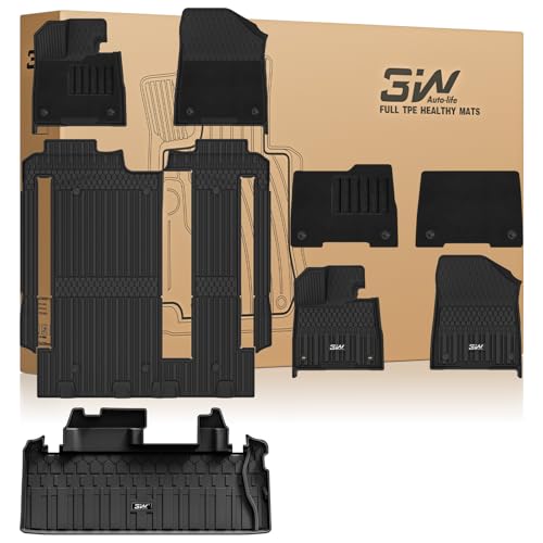 Image of 3W Floor Mats & Cargo Liner for Toyota Sienna 2021-2026 LE /XLE 8-Seat
