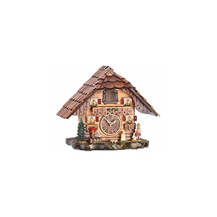 Trenkle Quartz Cuckoo Clock Black Forest House with Music TU 486 QM review image