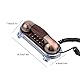 Garsent Retro- an der Wand befestigtes Telefon, antikes schnurgebundenes Telefon-Überlandleitungs-Mode-Telefon für Haupthotel-Büro(Rotes Kupfer)