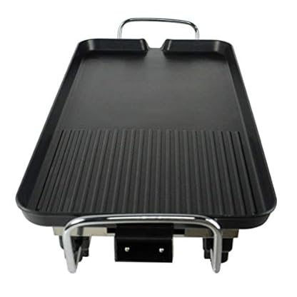 RONGJJ Tischgrill Elektrischer Haushaltsgrill, Grillplatte, Antihaft Grillheizplatte Mit Einstellbarer… – Bild 4