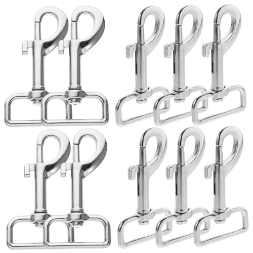 GRIRIW Pet Leash Accessory 10 Pack Bolt Snap Hooks Sturdy Dog Leash Buckle Clips for Quick Release